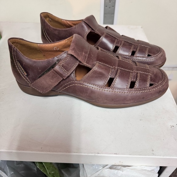 Mens Mephisto Rafael Fisherman Style Walking Sandals Brown US Sz 10 1/2 - Picture 6 of 10